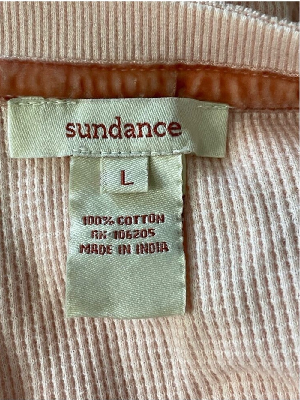 Sundance Pink Embroidered V-Neck Long Sleeve Pullover - Picture 5 of 8
